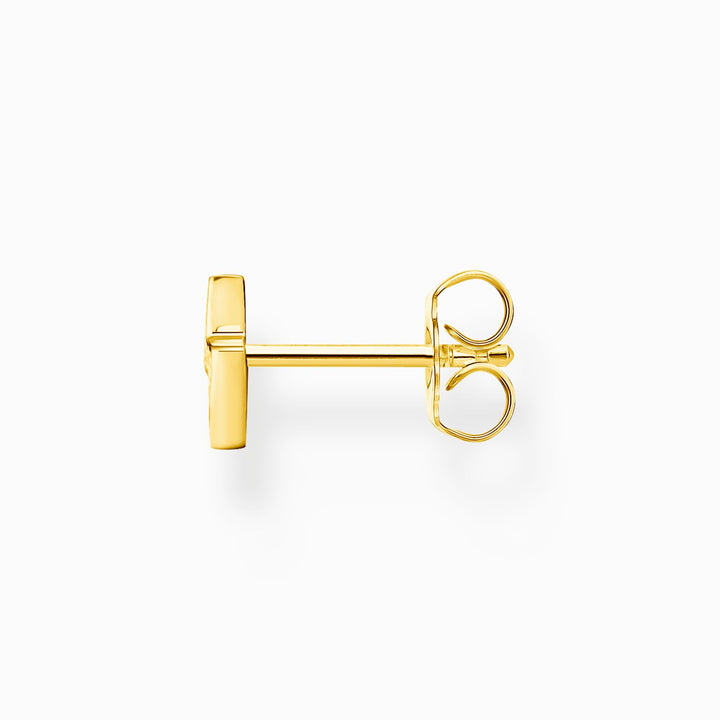 Thomas Sabo Sterling Silver Gold Plated CZ Flash Single Stud Earring