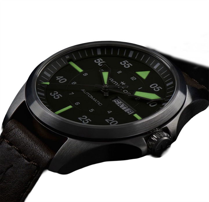 HAMILTON Khaki Aviation Pilot Day Date Auto 42mm
