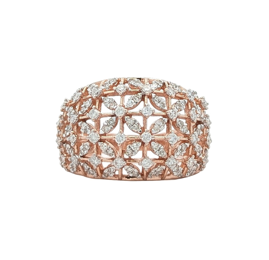 10KT Rose Gold  0.75ctw Diamond "Michael Hill" Estate Ring