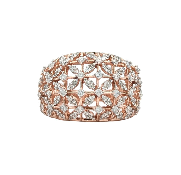 10KT Rose Gold  0.75ctw Diamond "Michael Hill" Estate Ring