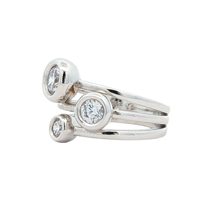 ELLE Sterling Silver CZ Ring