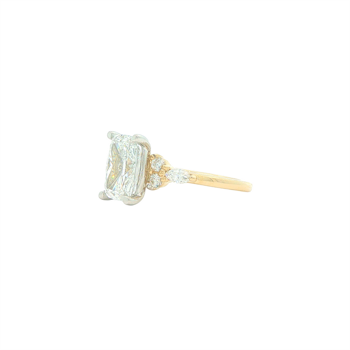 14KT Yellow and White Gold 2.3cttw Lab Grown Diamond Engagement Ring