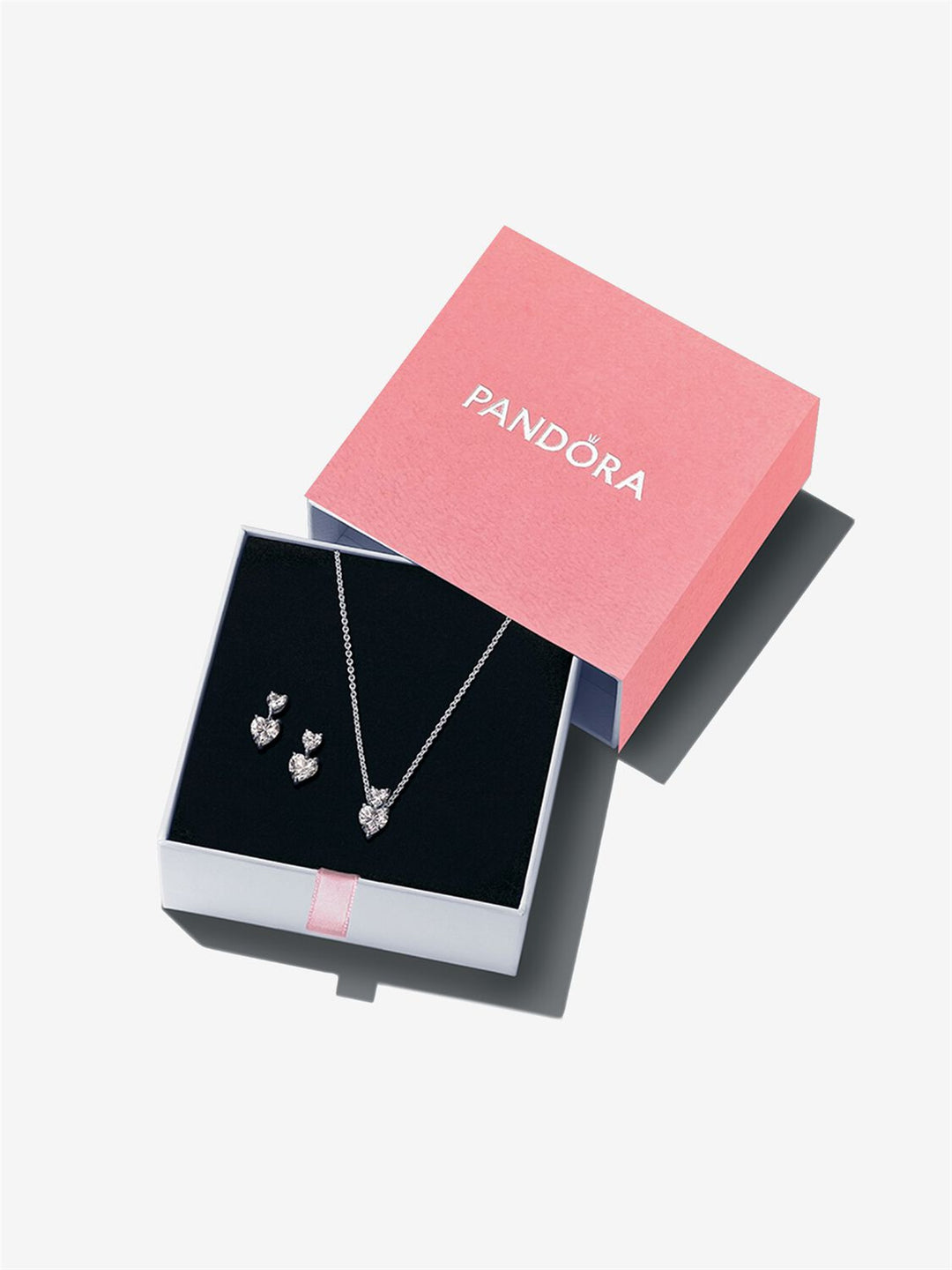 Sparkling Double Heart Jewelry Gift Set