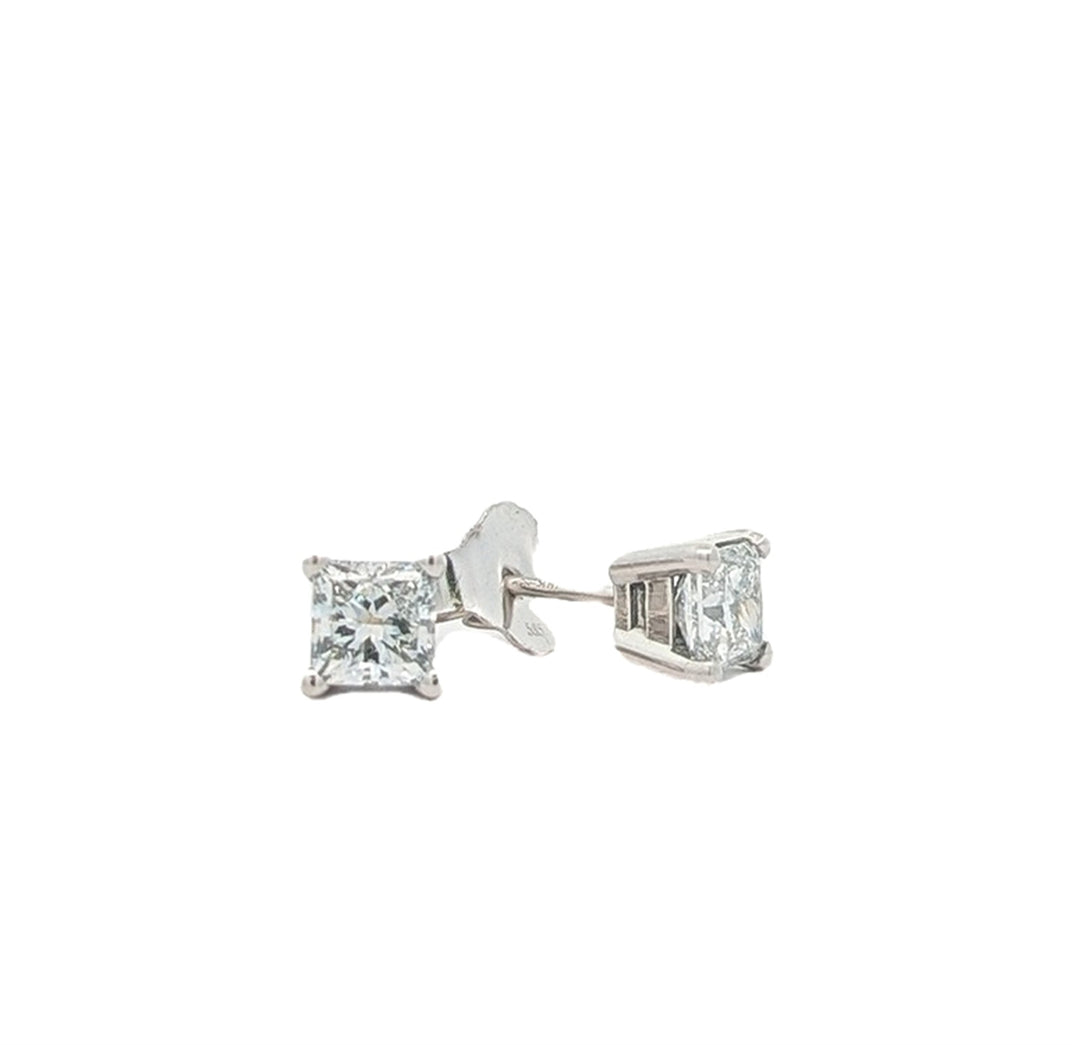 14KT White Gold 1.04ctw Lab Grown Diamond Stud Earrings