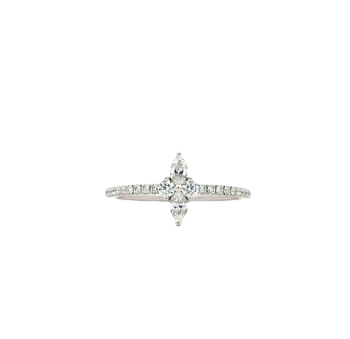18KT White Gold 0.39ctw Diamond Ring