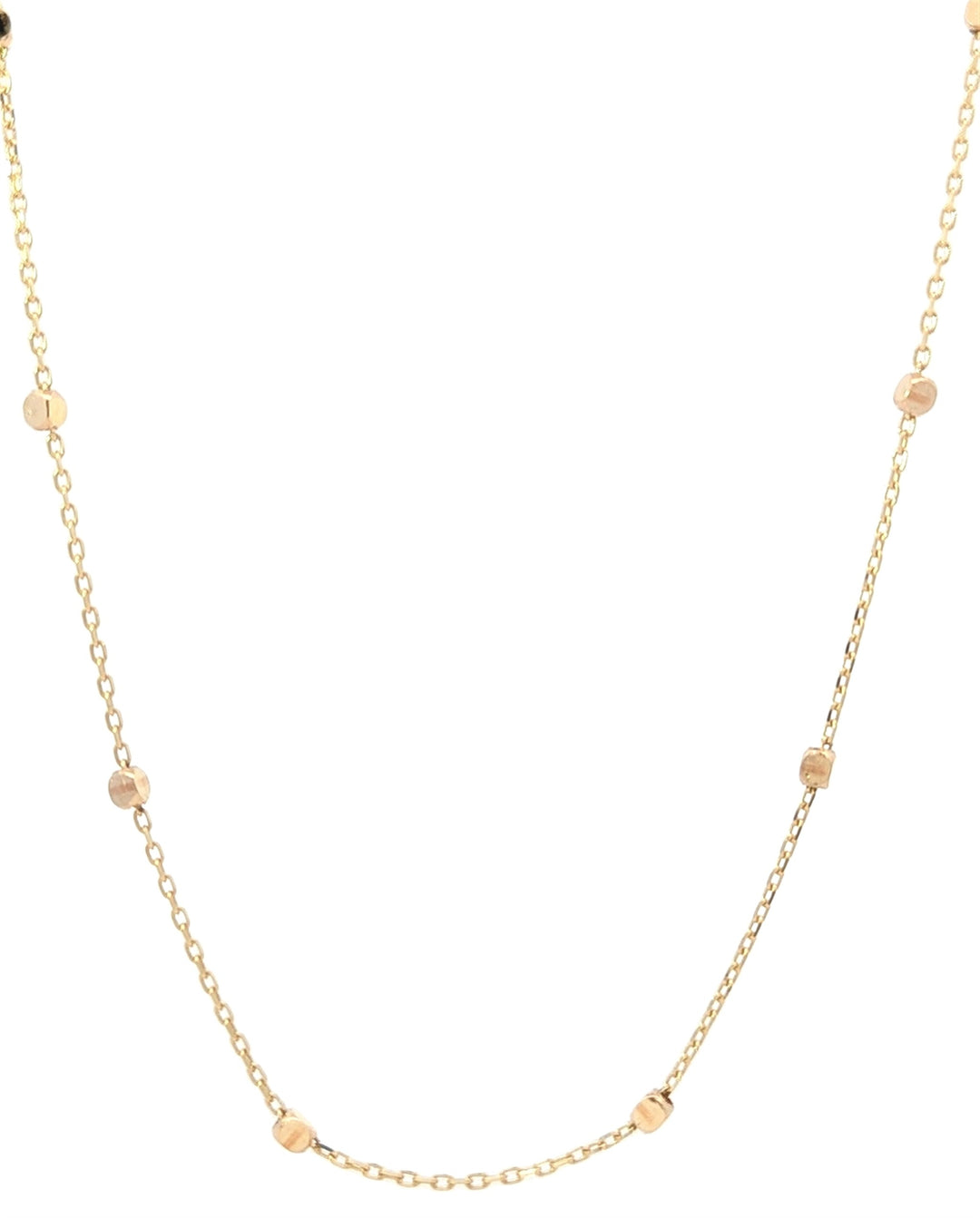 10K Yellow Gold 18" Fancy Link Chain