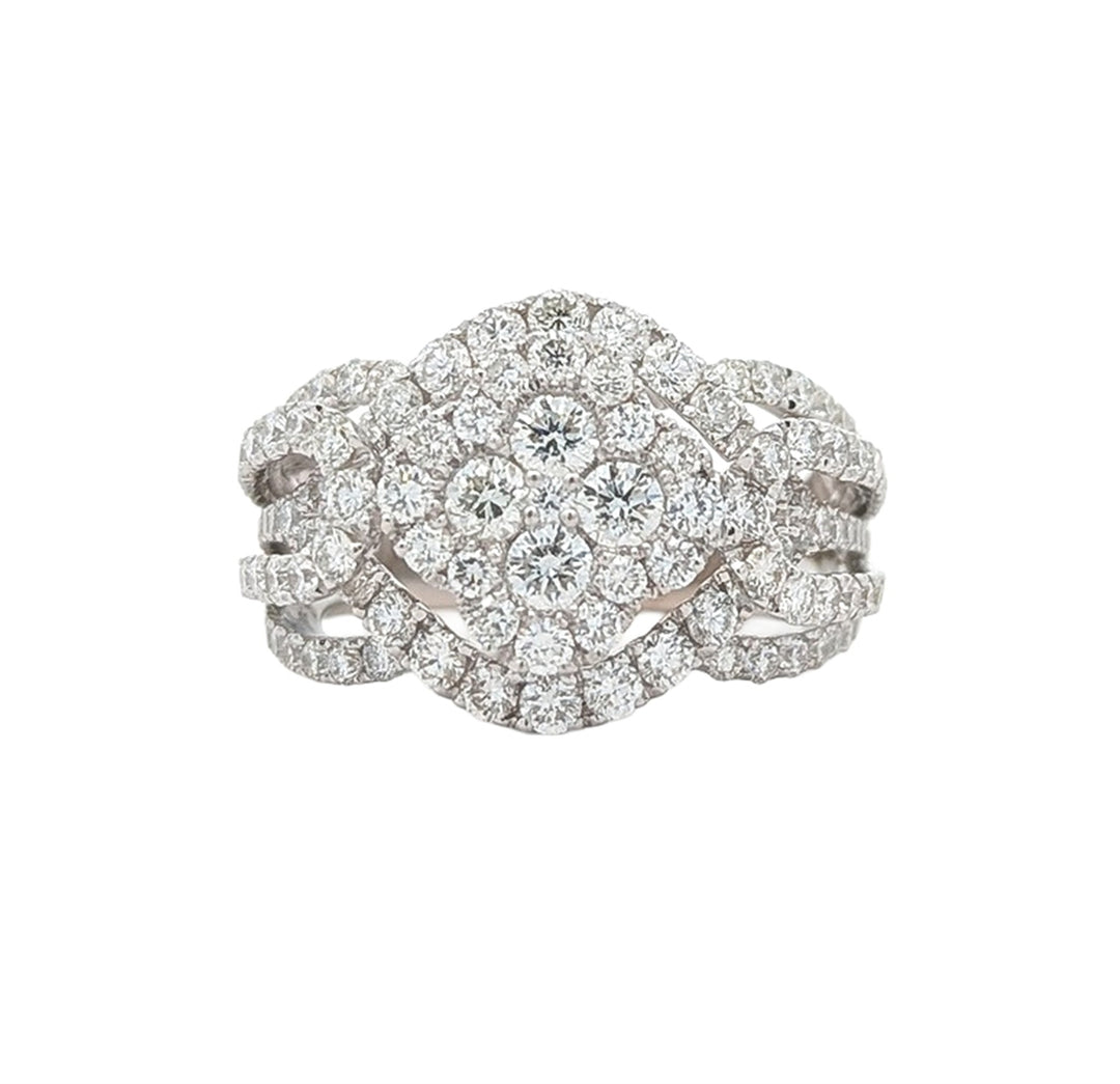 18KT White Gold 2.46ctw Diamond Ring
