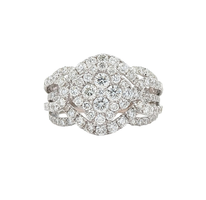 18KT White Gold 2.46ctw Diamond Ring