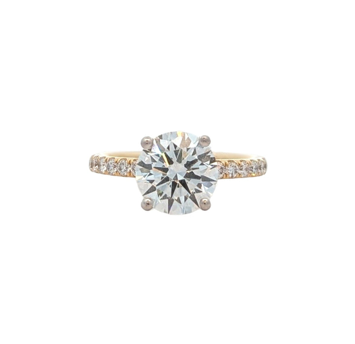 14KT Yellow and White Gold 2.52ctw Lab Grown Diamond Engagement Ring