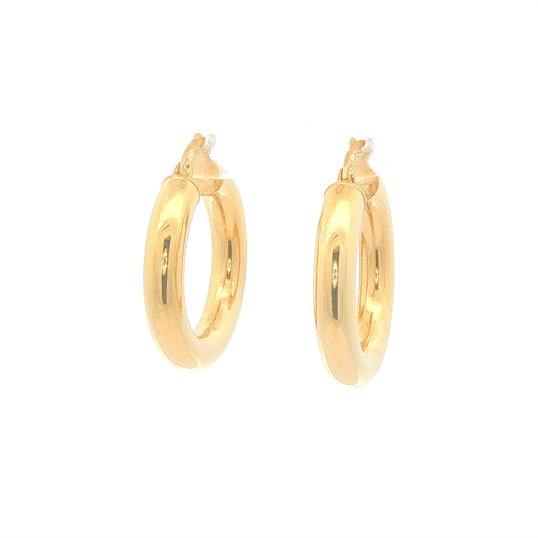 14KT Yellow Gold Hoop Estate Earrings