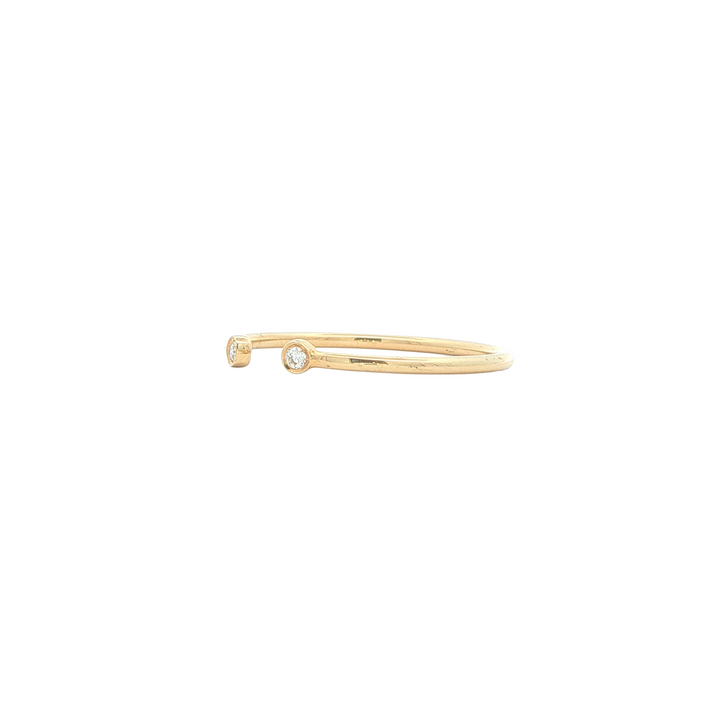 14KT Yellow Gold Open Diamond Estate Ring