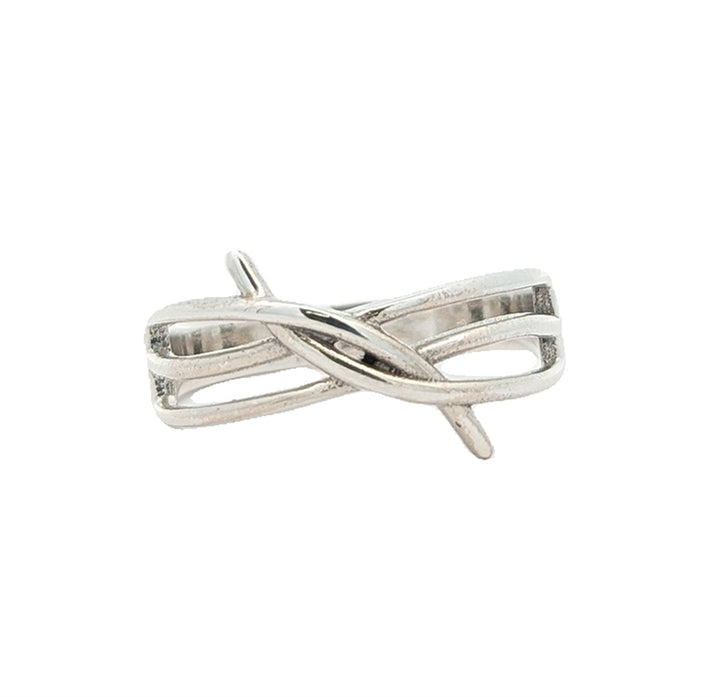 Sterling Silver Intertwined Ring
