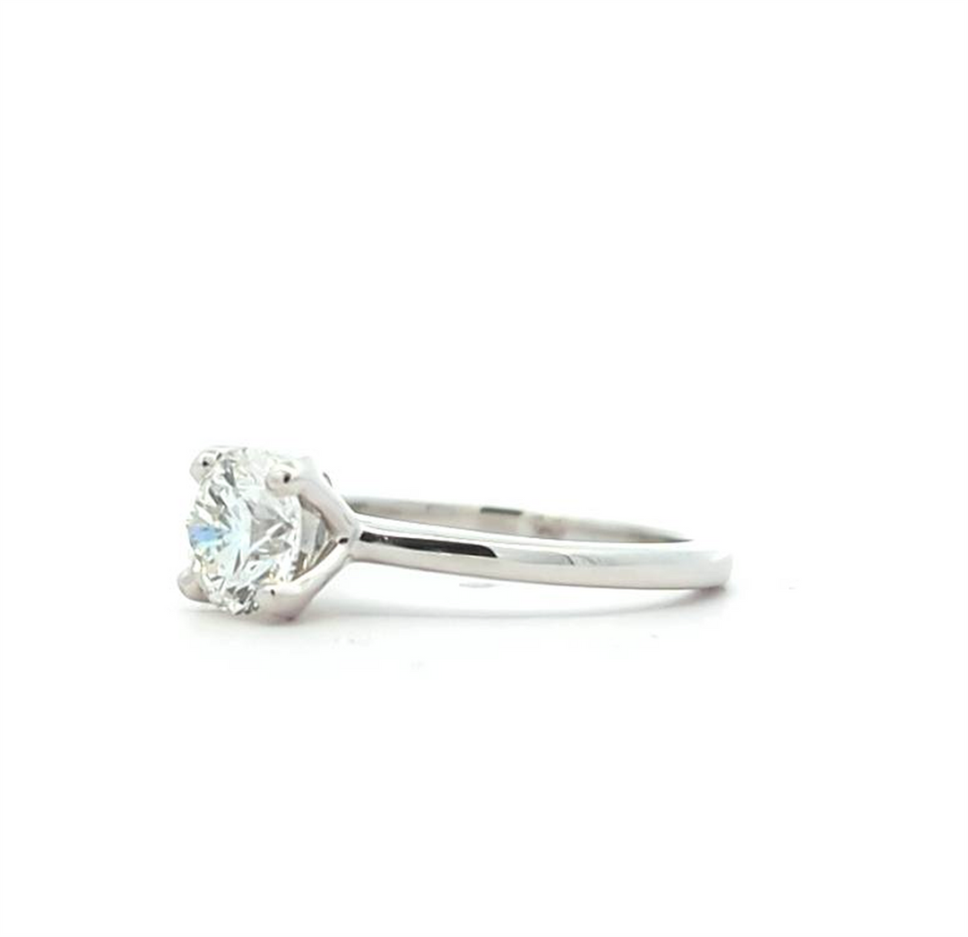 Platinum 1.00ctw Diamond Estate Engagement Ring