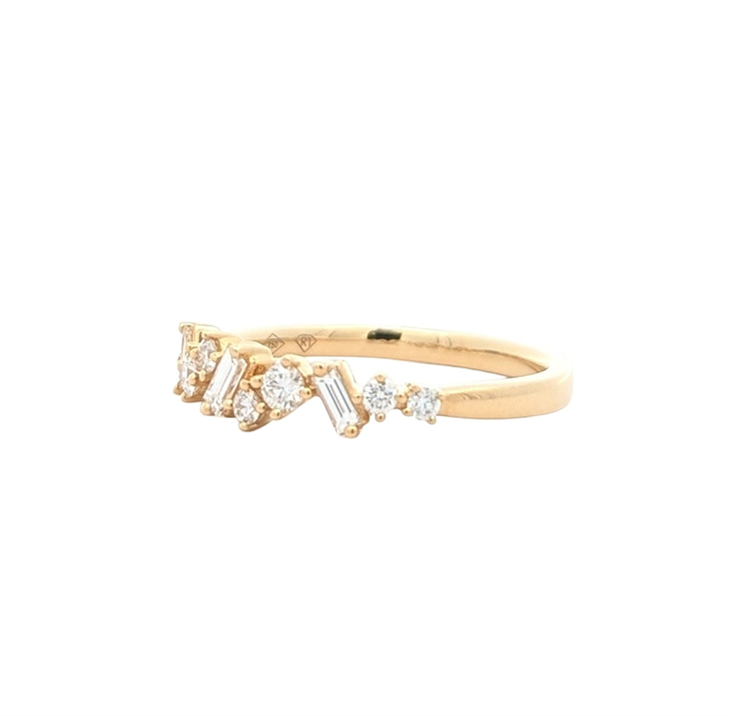 18K Yellow Gold 0.37ctw Diamond Band