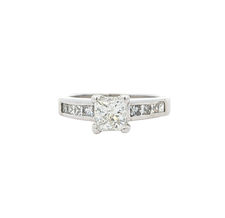 Platinum 1.43ctw Canadian Diamond Engagement Ring