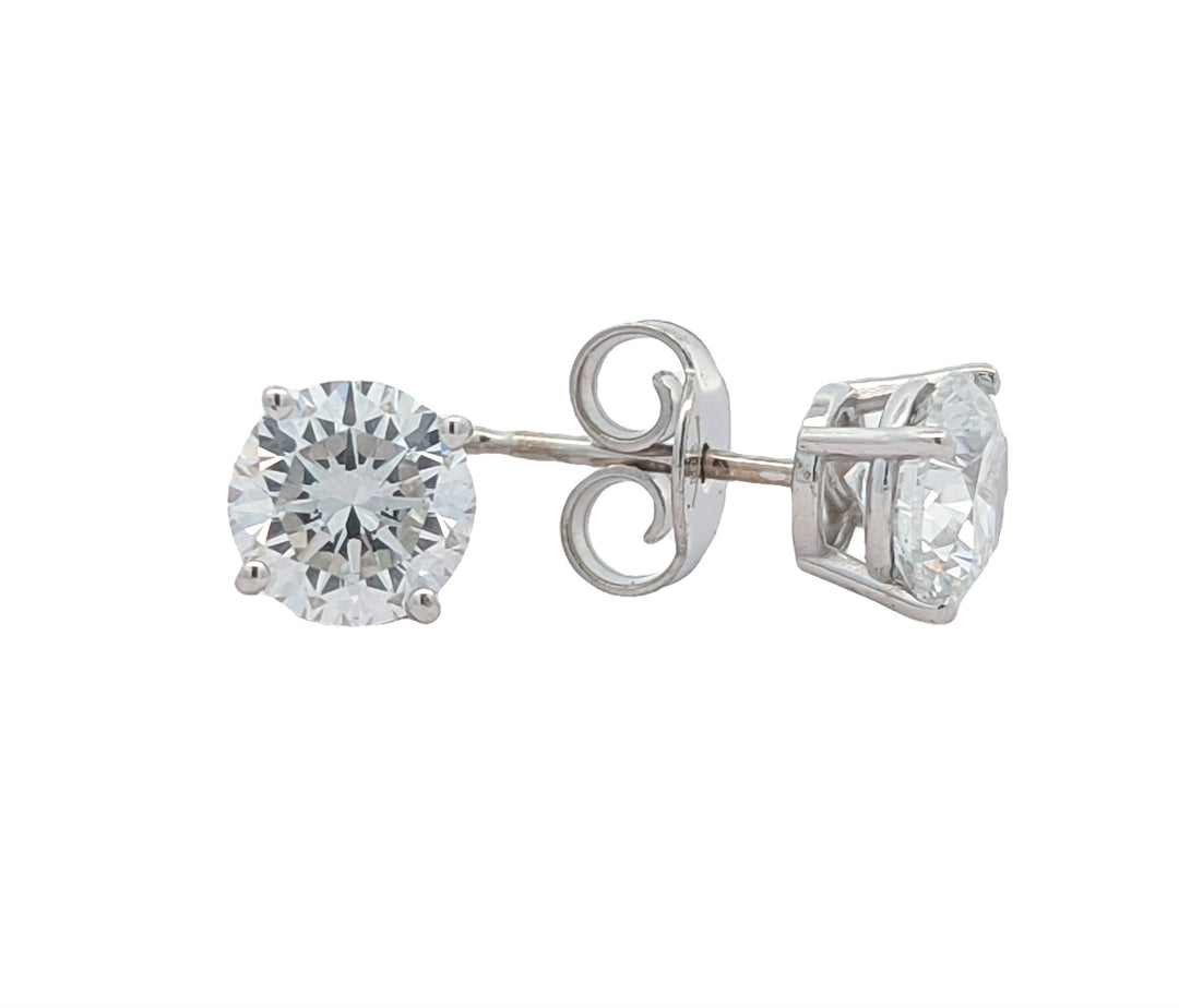 14KT White Gold 1.82ctw Lab Grown Diamond Stud Earrings