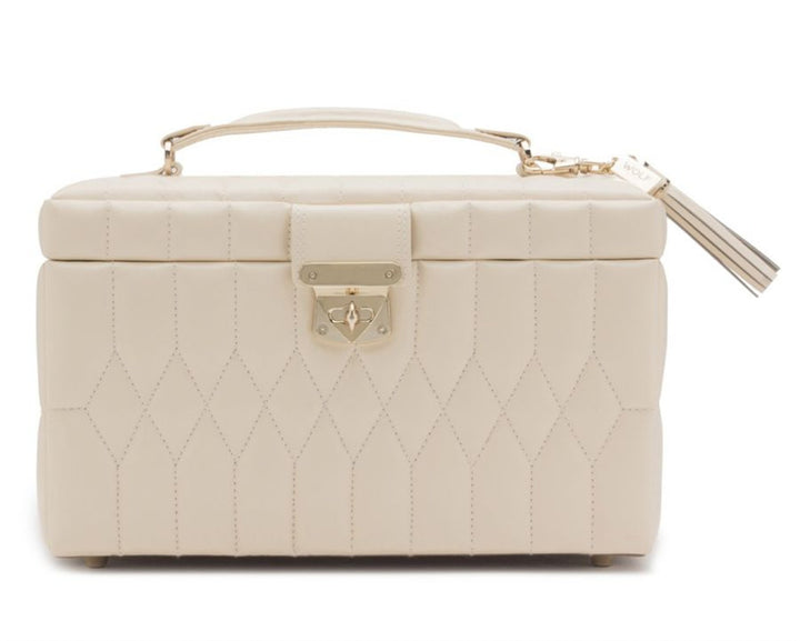 Caroline Medium Jewellery Case - Ivory