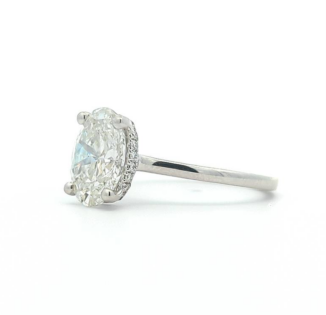 18KT White Gold 2.51ctw Lab Grown Diamond Engagement Ring