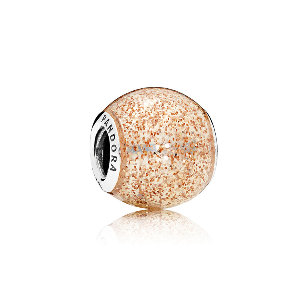 Glitter Ball, Rose Golden Glitter Enamel