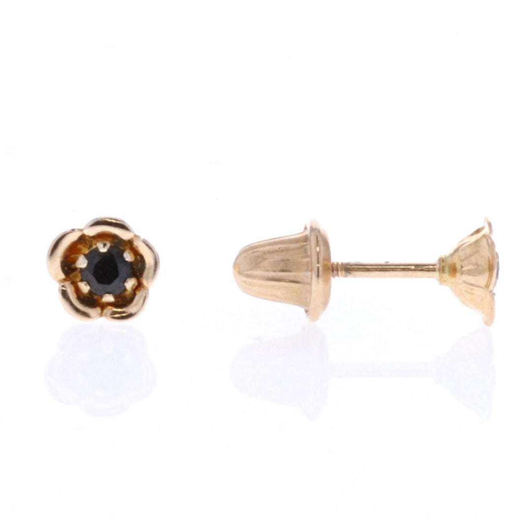 14KT Yellow Gold September Birthstone Earrings