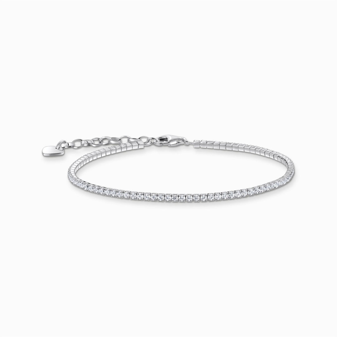 Thomas Sabo Silver Bracelet With Small White Zirconia Stones