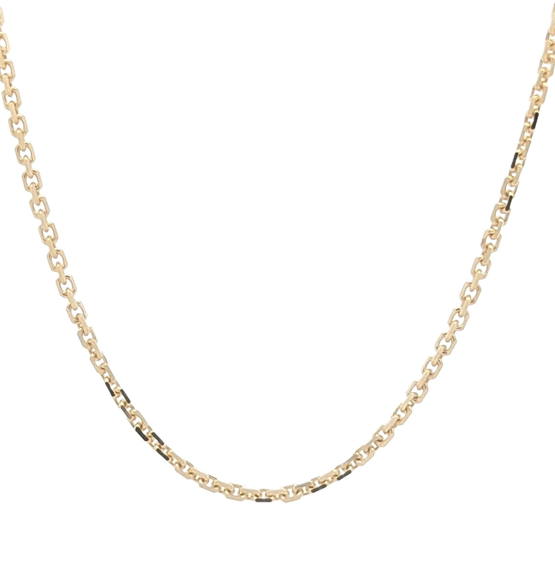 14KT Yellow Gold Cable Link Chain 18"