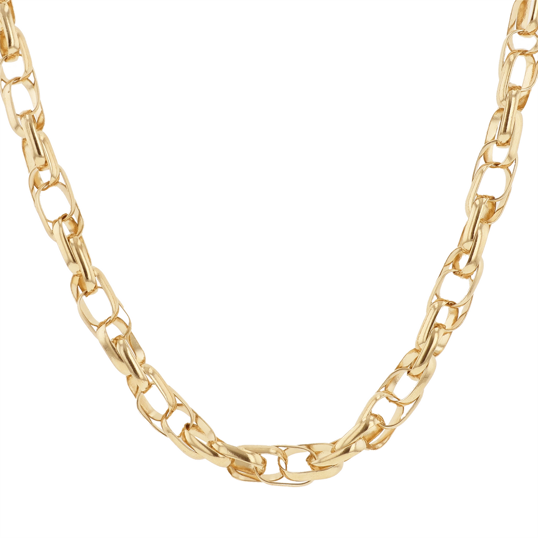 14KT Yellow Gold Oval Link Estate Chain 22"
