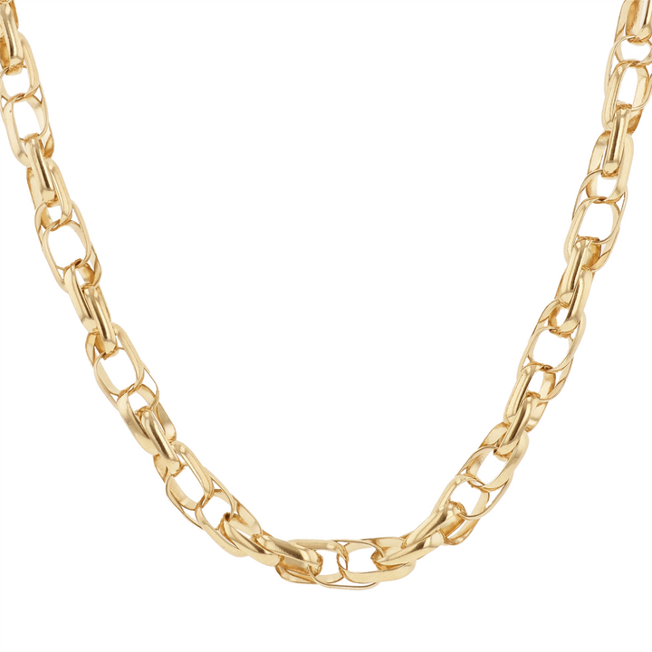 14KT Yellow Gold Oval Link Estate Chain 22"