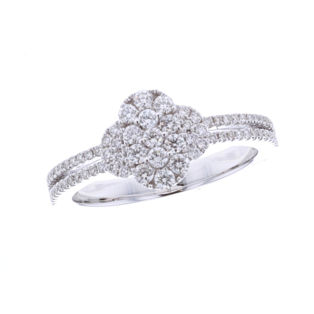 14KT White Gold 0.50ctw Diamond Ring