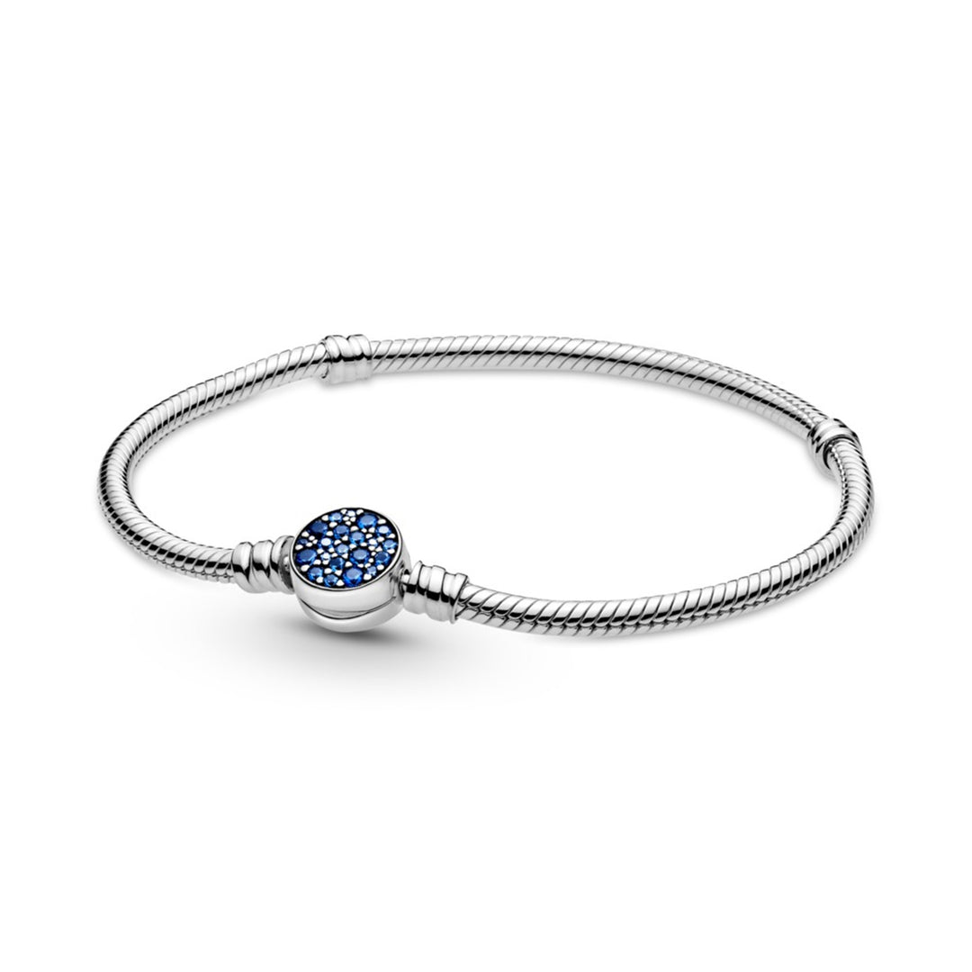 Snake chain sterling silver bracelet