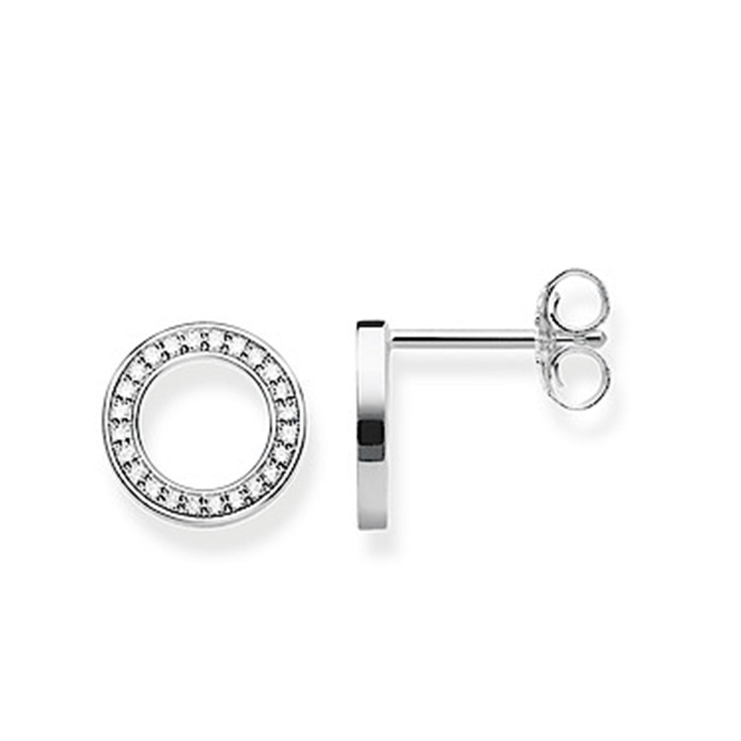 Thomas Sabo Sterling Silver CZ Stud Earrings