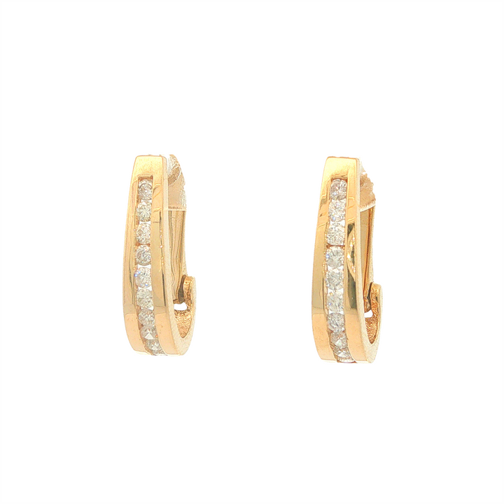10KT Yellow Gold 0.50cttw Diamond Estate Earrings