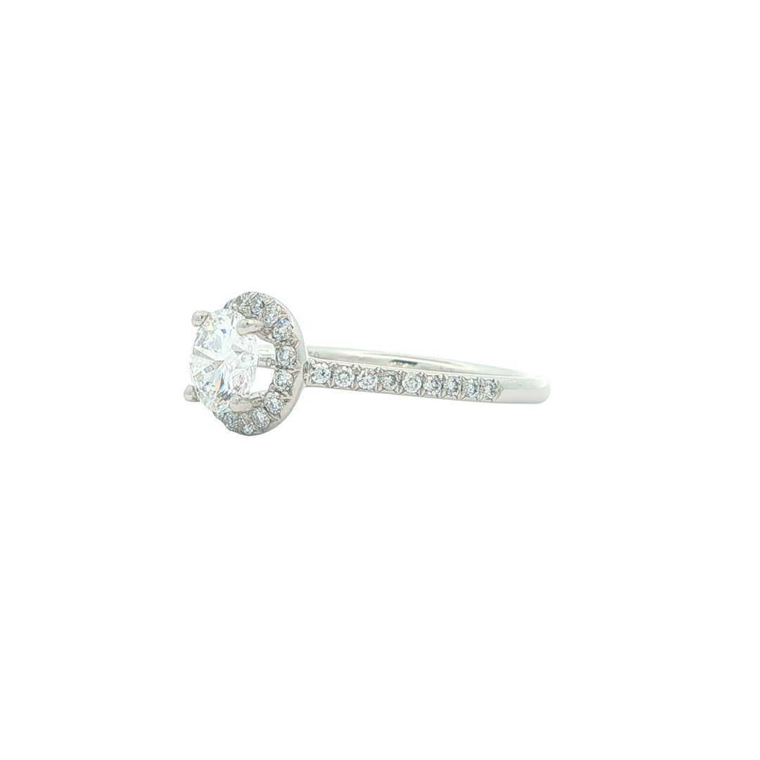 18KT White Gold 1.34ctw Round Brilliant Lab Grown Engagement Ring