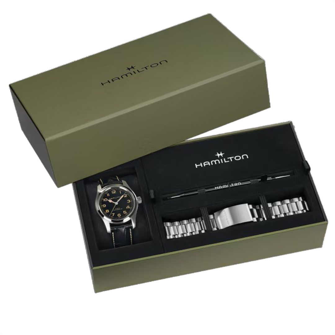 HAMILTON Khaki Field Murph Auto 42mm Bracelet Bundle