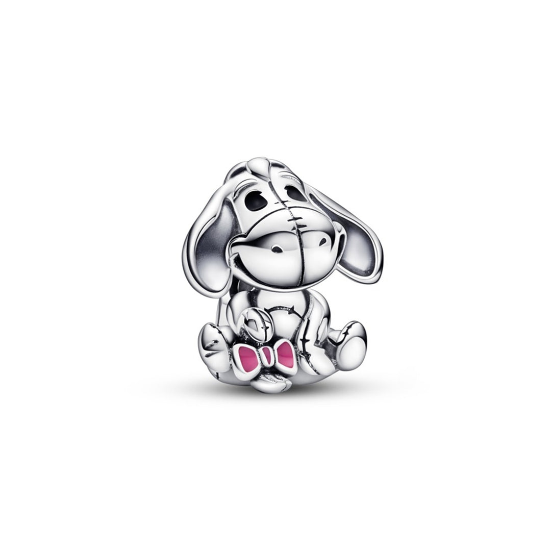 Disney Eyore sterling silver charm with pink