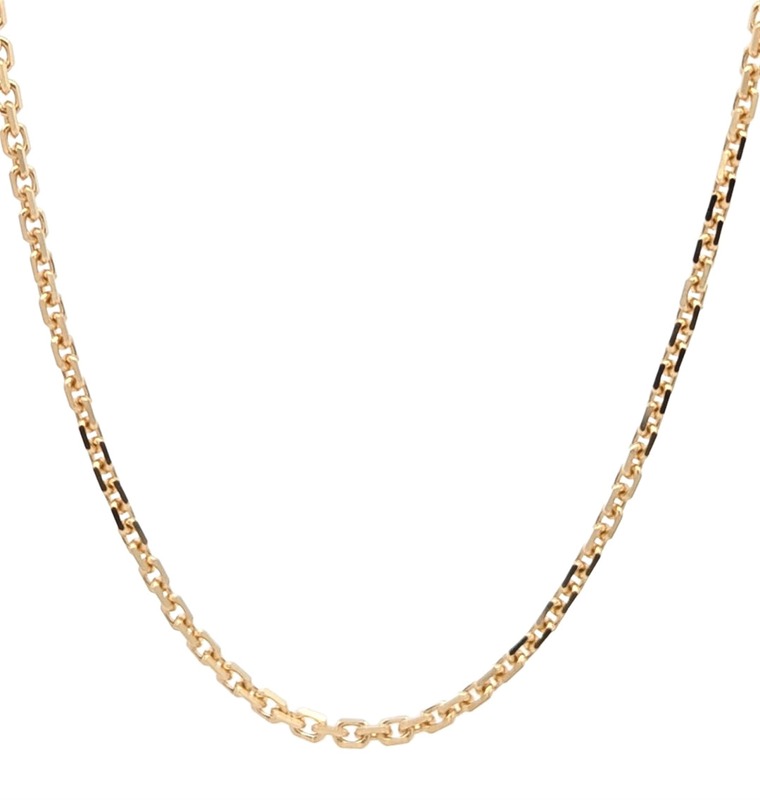 18K Yellow Gold 18" Cable Link Chain