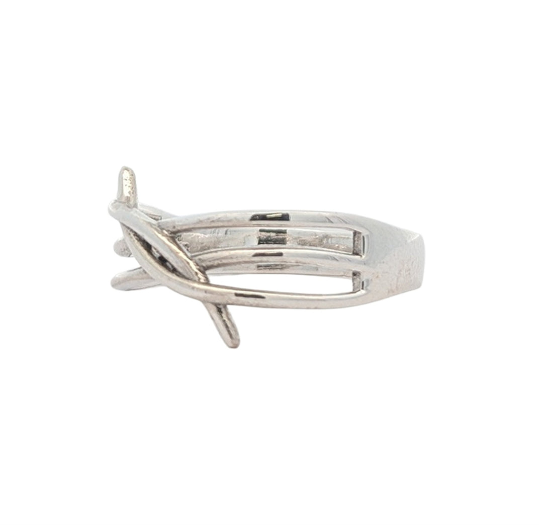 Sterling Silver Intertwined Ring