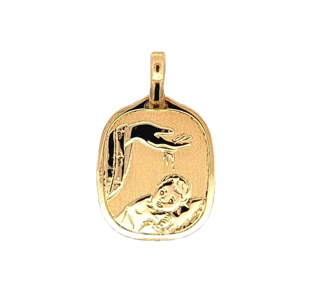 18KT Yellow Gold Baptism Pendant