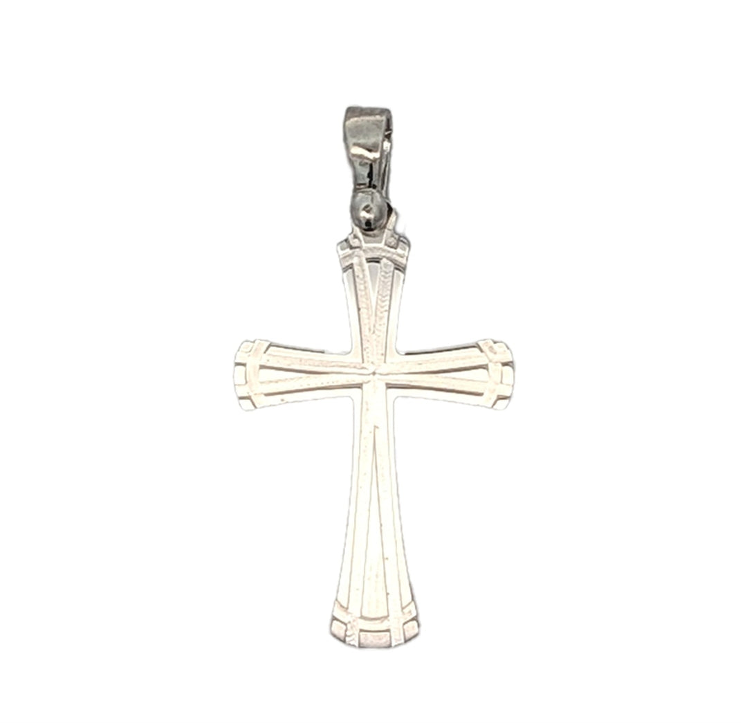 14KT White Gold Cross Pendant
