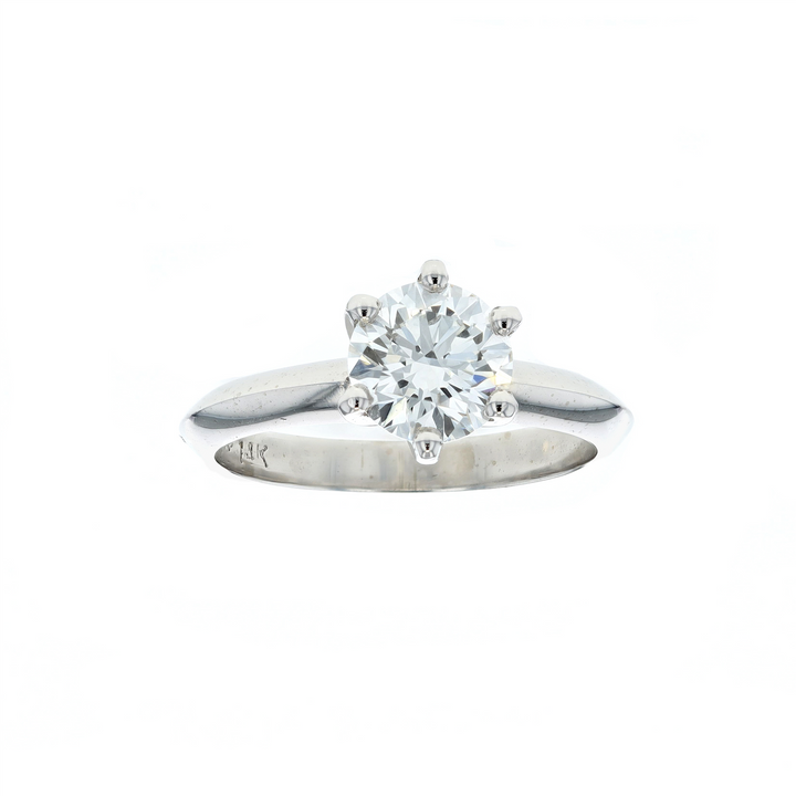 14KT White Gold 1.50ctw Diamond Estate Engagement Ring