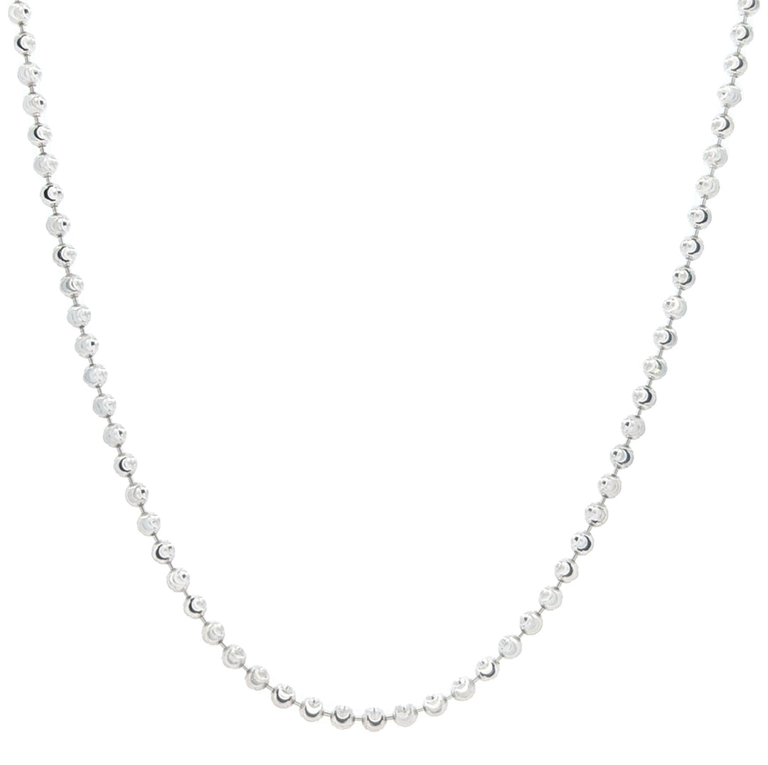 14KT White Gold 20" Bead Chain
