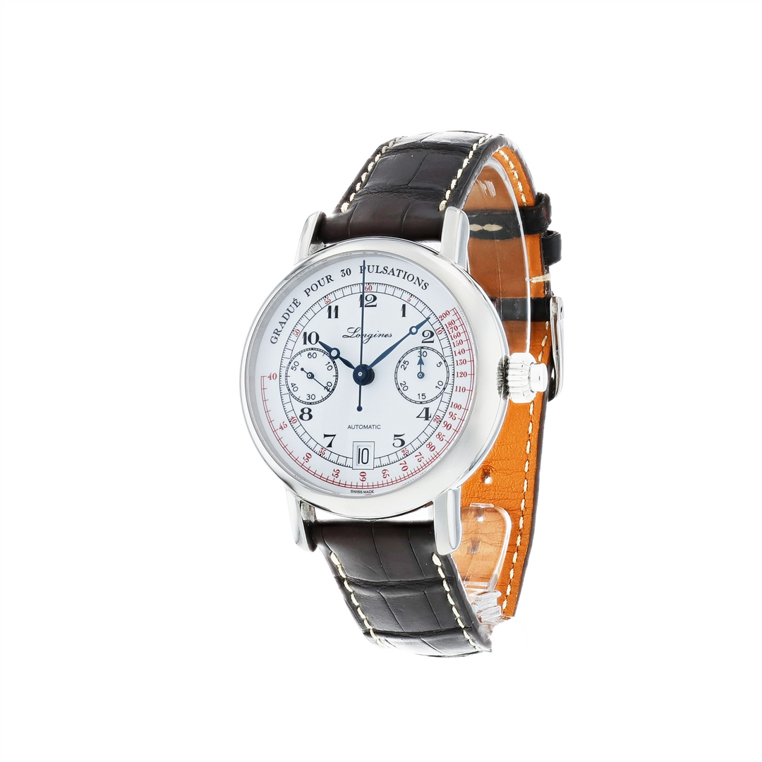 Longines  Heritage Column Wheel Pulsometer Chronograph L2.801.4.23.2 40mm 2022