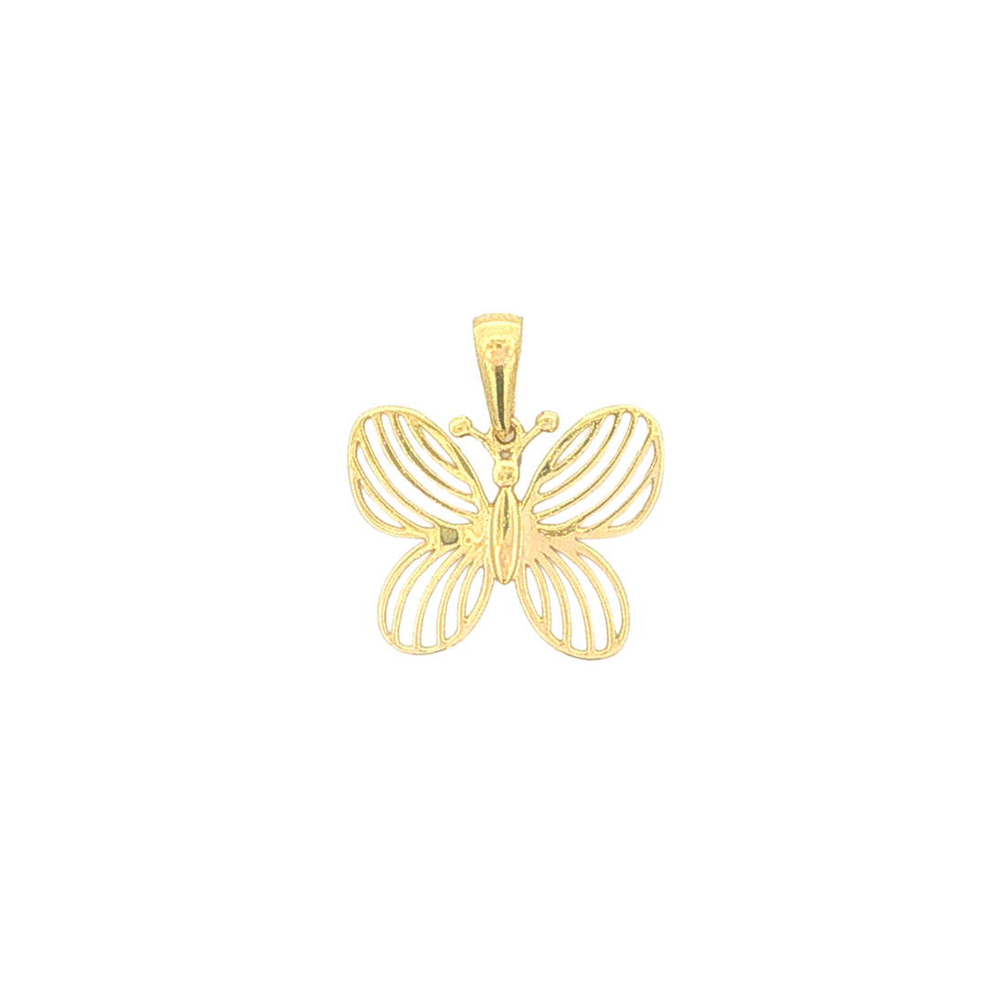 10KT Yellow Gold Butterfly Pendant