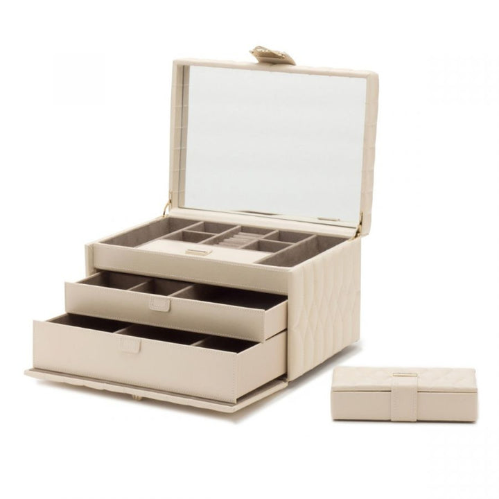 Caroline Medium Jewellery Case - Ivory