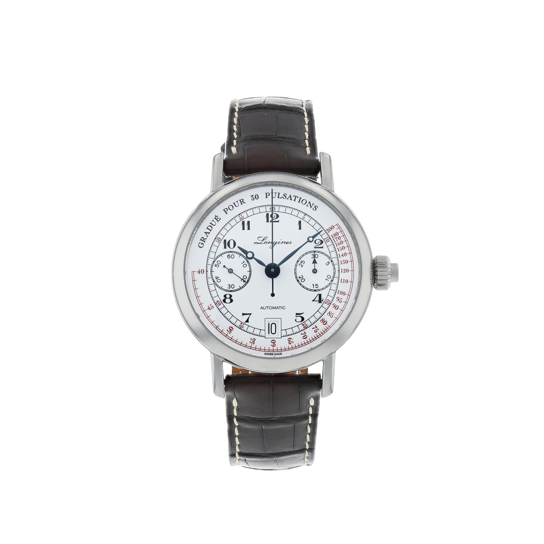 Longines  Heritage Column Wheel Pulsometer Chronograph L2.801.4.23.2 40mm 2022