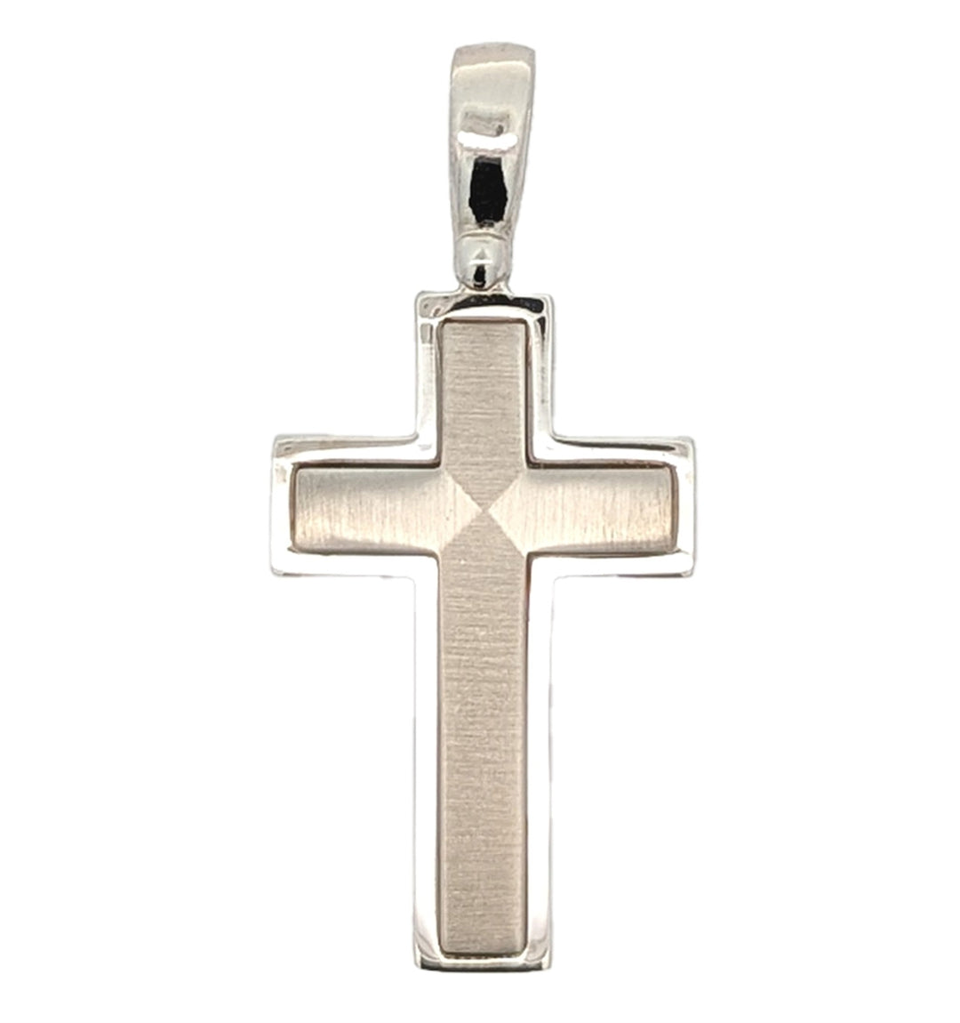 14KT White Gold Cross Pendant