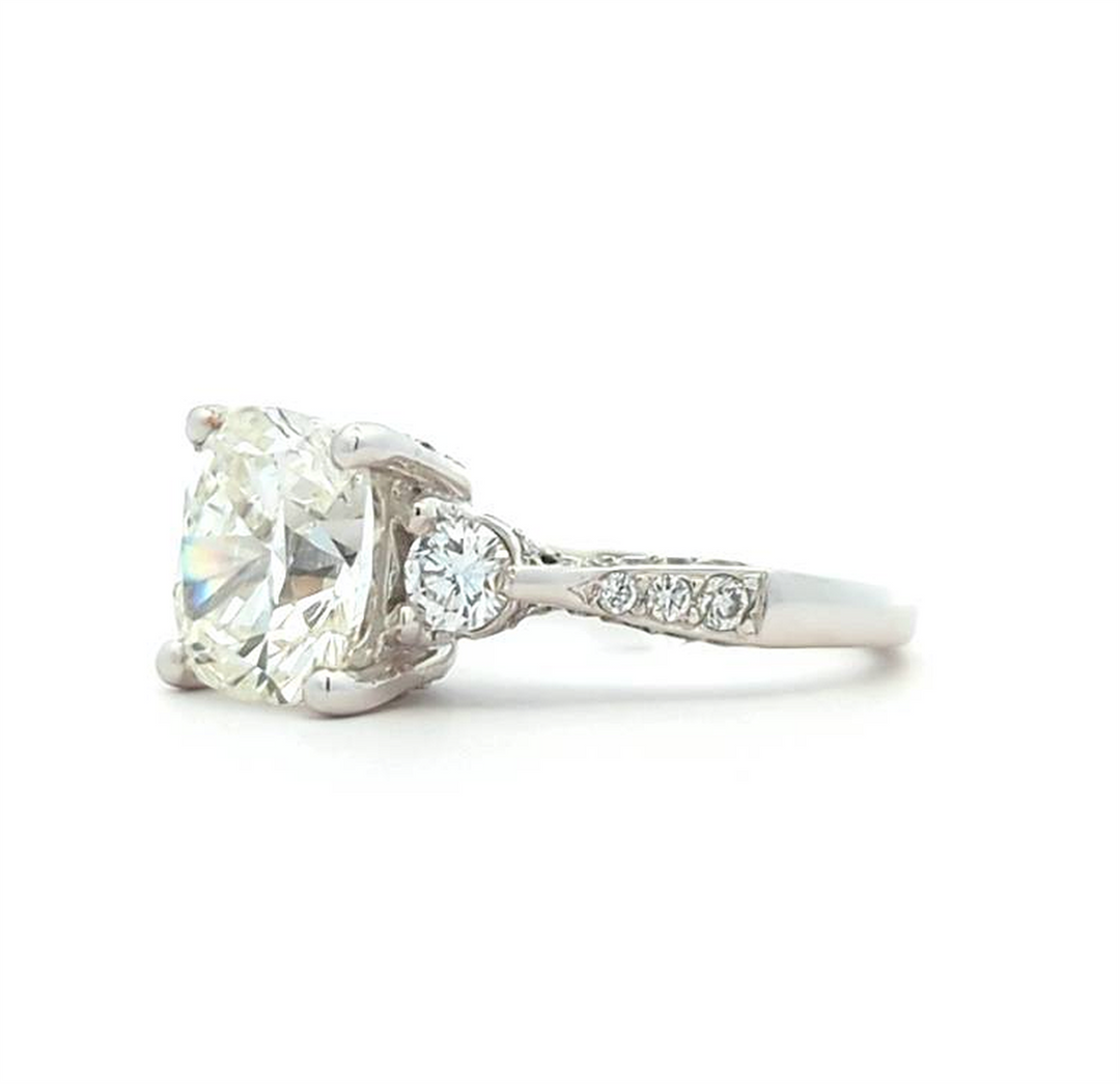 14KT White Gold 4.00ctw Diamond Engagement Ring
