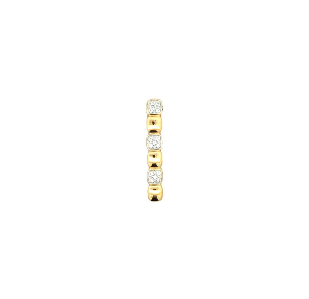 Sterling Silver Gold Plated Pendant With Cubic Zirconia