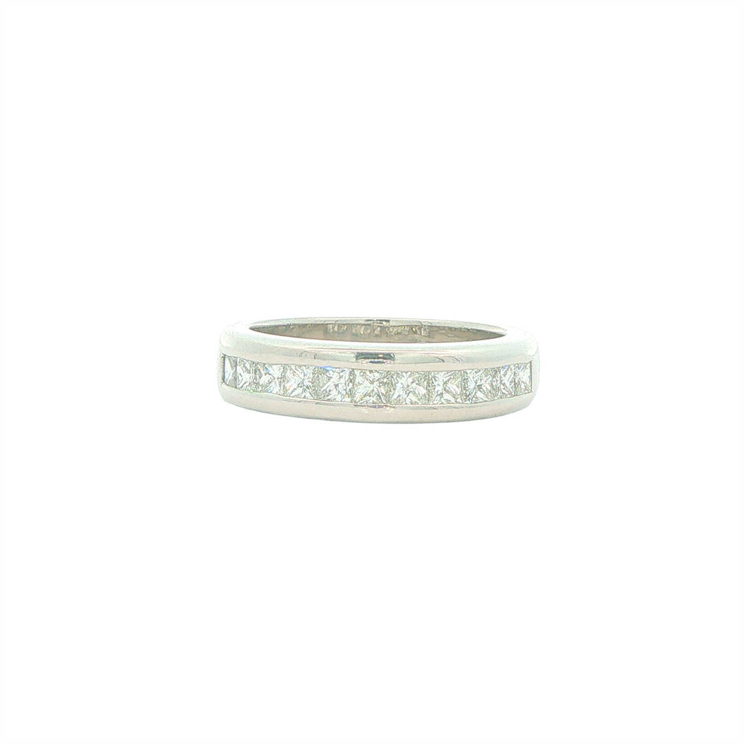 18KT White Gold 0.75cttw Diamond Band