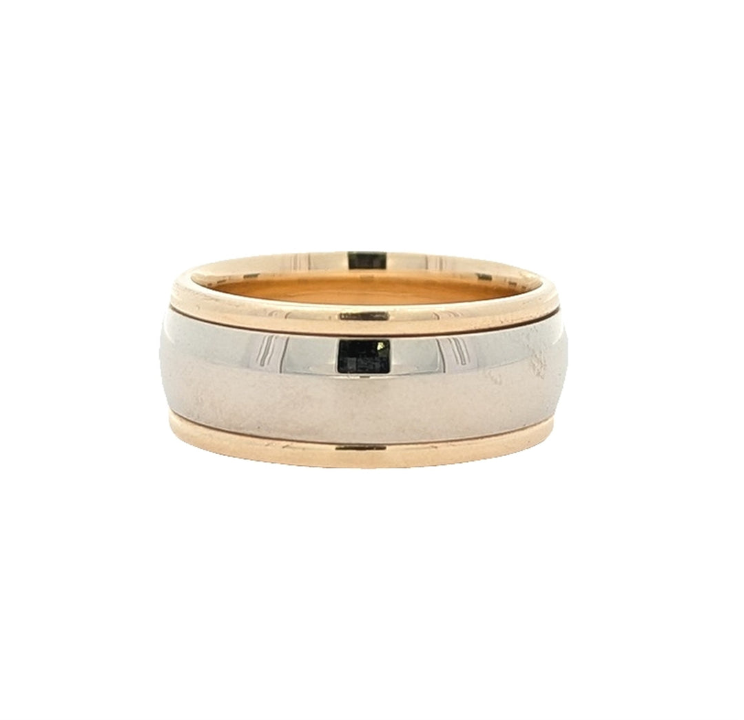 10KT Two-Tone Wedding Band
